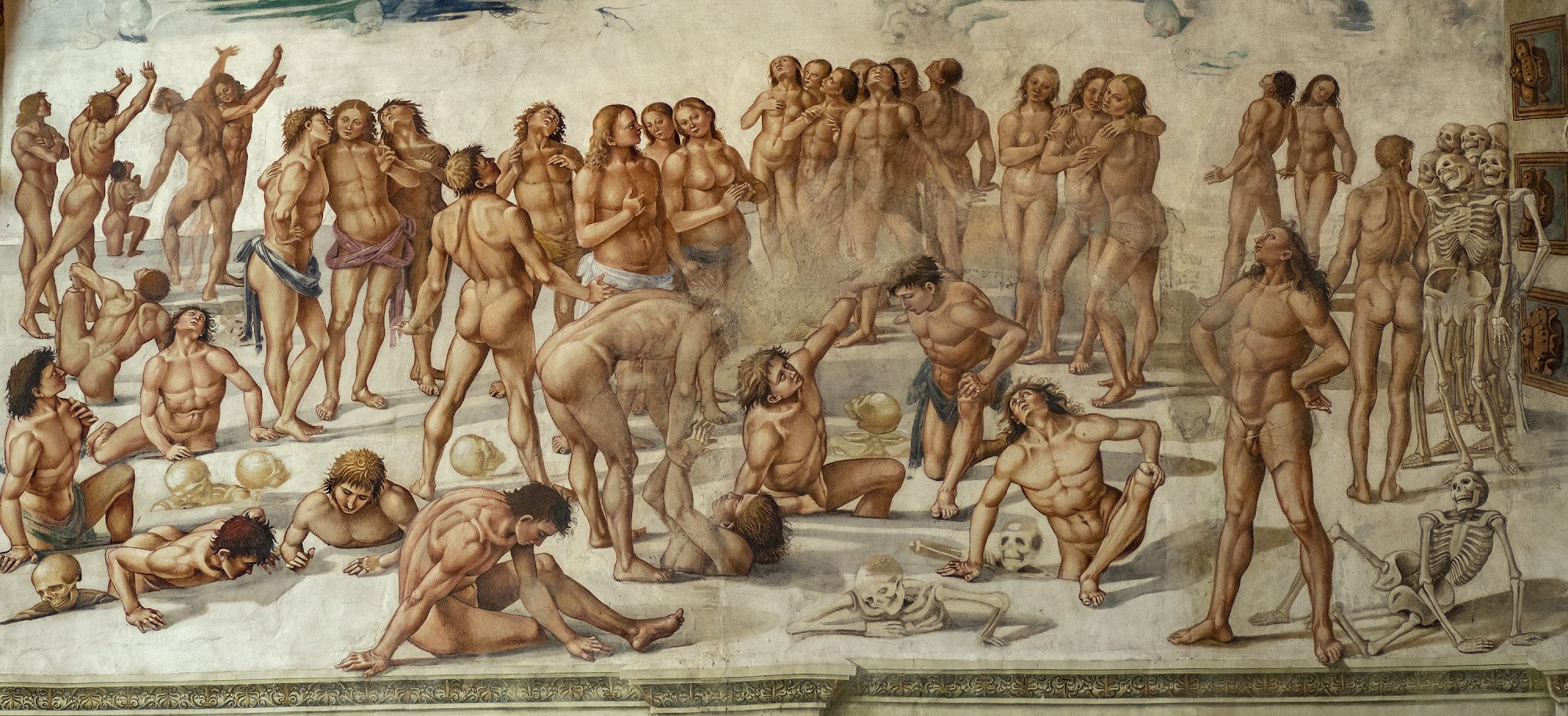 Luca Signorelli, Resurrezione della carne (particolare), 1499-1502, ciclo di affreschi, Cappella di San Brizio, Duomo di Orvieto