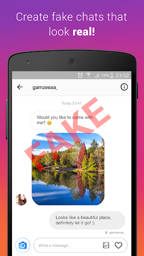 Fake Chat Direct Message