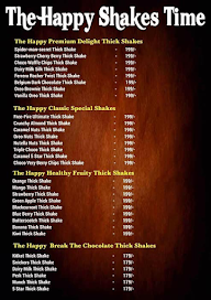 The Happy Shakes Time menu 1