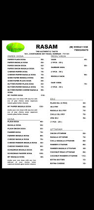 Rasam The Authentic Taste menu 2