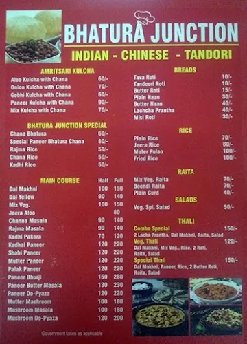 Bhatura Junction menu 