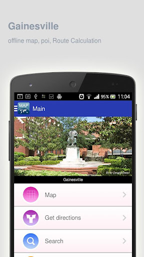 Gainesville Map offline