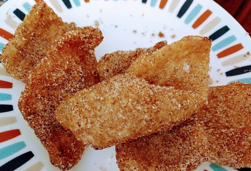 Low Carb Cinnamon Pork Rinds! Made with Splenda