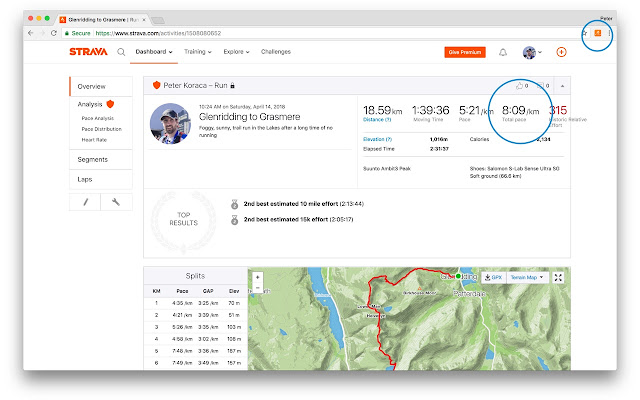 Strava Total Running Pace