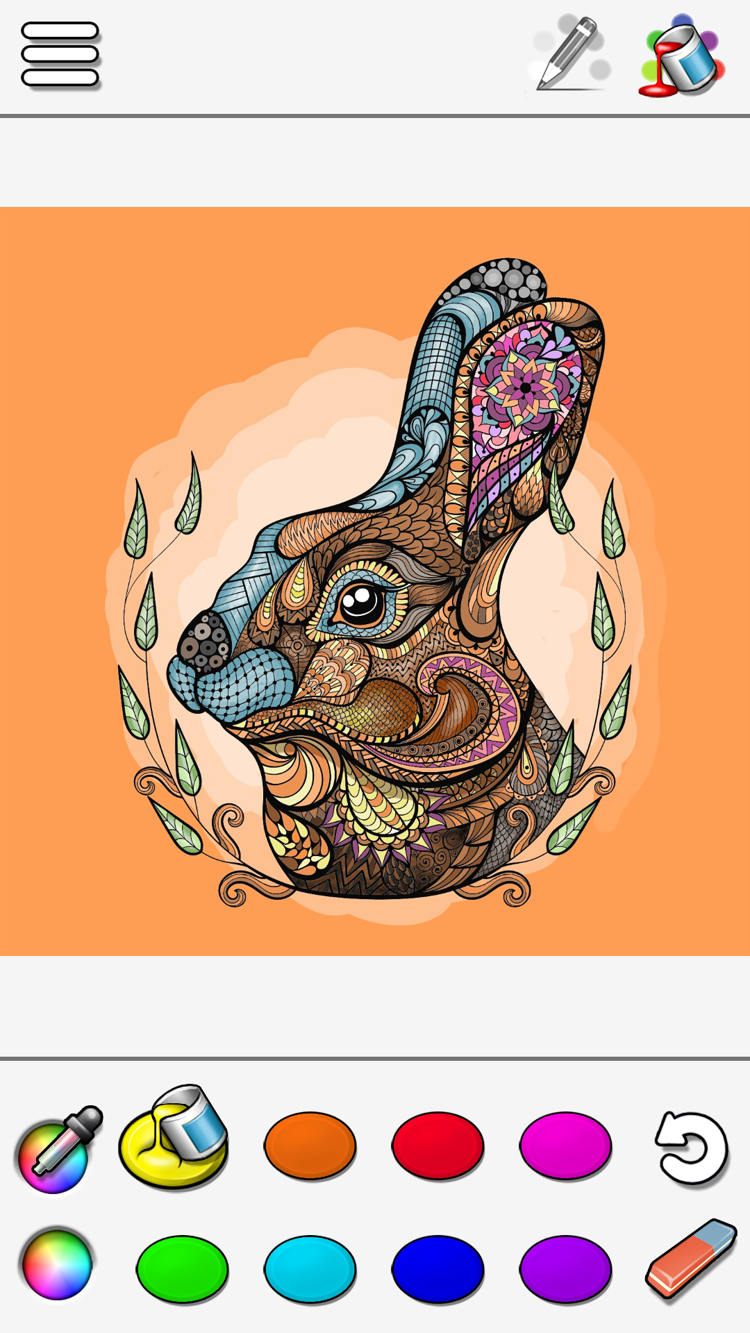 Android application Coloring screenshort