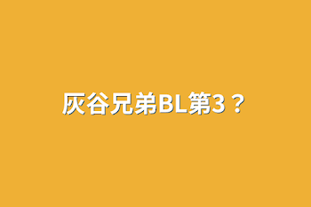 灰谷兄弟BL第3？