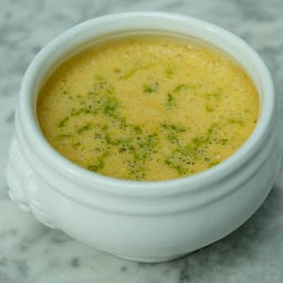 Red Lentil & Root Vegetable Soup with Coriander Oil (Vegan)