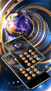 Dazzling Tech Neon Soccer Theme(圖3)-速報App