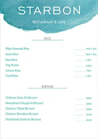 Starbon Restaurant & Cafe menu 6