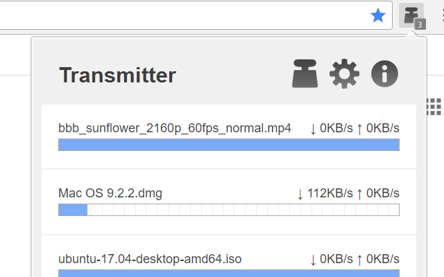 Transmitter for Transmission chrome extension