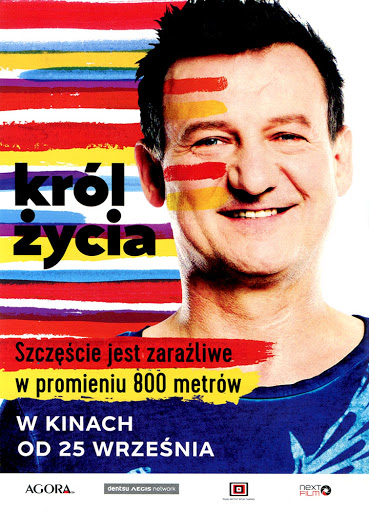 Przód ulotki filmu 'Król życia'