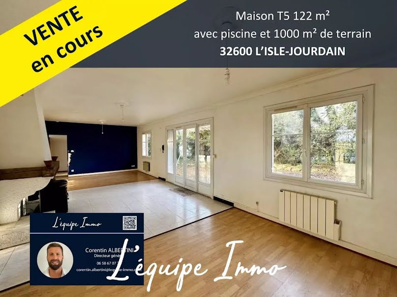 Vente maison 5 pièces 122 m² à L'Isle-Jourdain (32600), 245 000 €