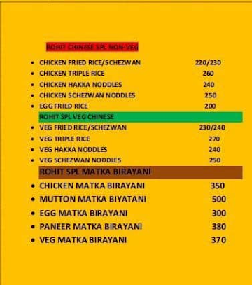 Udupi Family Restaurant menu 