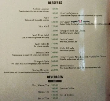 The Creek - Abbott Hotel menu 