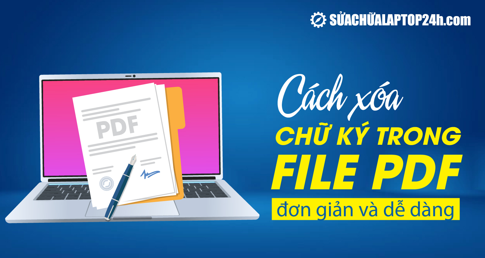 Xóa chữ ký trong file PDF