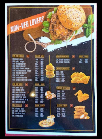 Bingo Burger menu 