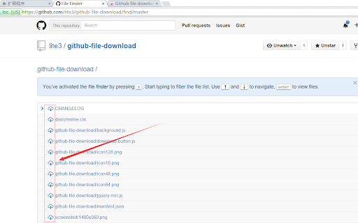 Github file download