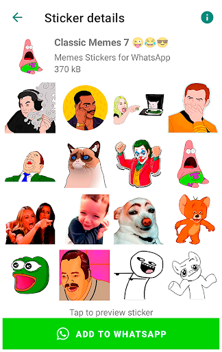 Screenshot Memes Stickers for WhatsApp