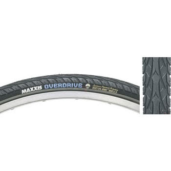 Maxxis Overdrive Tire: 27.5 x 1.65", Wire, 60tpi, Single Compound, Silk Worm, Black/Reflective