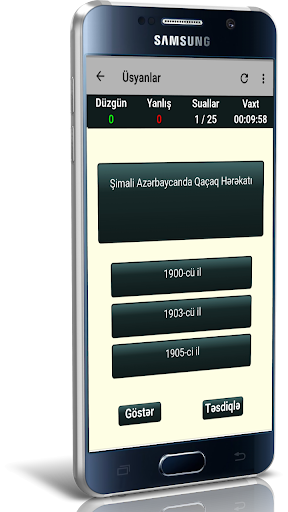 Azerbaycan Tarixi - Sual Cavab  Test