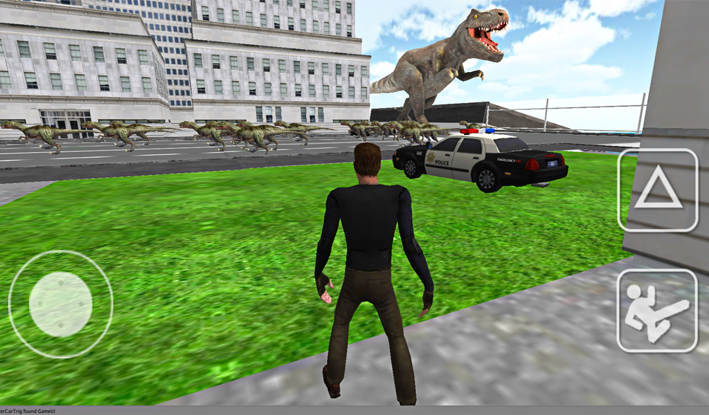   Dino in City-Dinosaur N Police- 스크린샷 