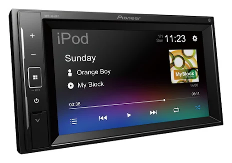 Pioneer 6,2-tum, Bluetooth, USB, Aux, mechaless