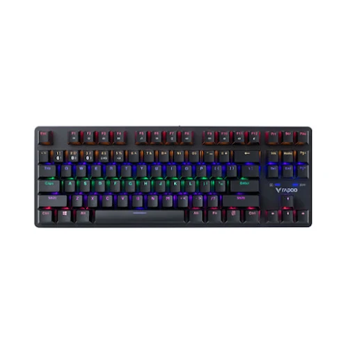 Bàn phím cơ không dây Rapoo V500 Pro Multimode TKL 87 màu đen Brown Switch