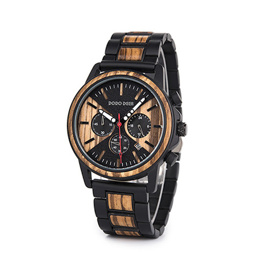 Title 7, Mens watch featuring three eyes and six hands ...