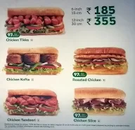 Subway menu 2