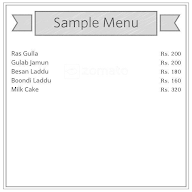 Bikaner Sweet Corner menu 1