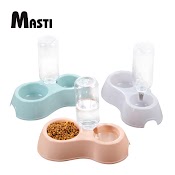 Masti Bát Đôi Có Bình Đựng Nước Đựng Thức Ăn Cho Thú Cưng Li0136