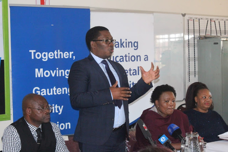 Basic Education MEC Panyaza Lesufi and Community Safety MEC Sizakele Nkosi-Malobane visited the school