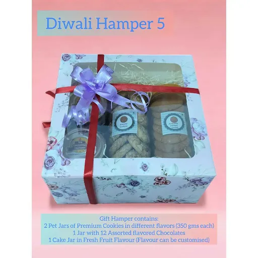 Diwali Hamper 5 - Cookies, Chocolates And Cake