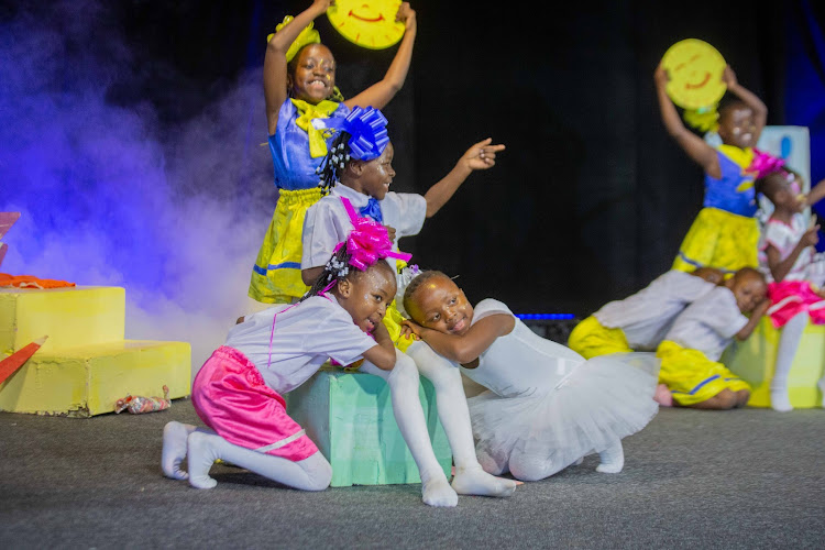 Pupils performing during the Kenya National Drama Festival State Concert, State House, Nairobi on June 2,2023.