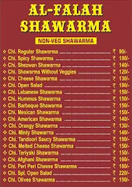 Al-Falah Shawarma menu 3