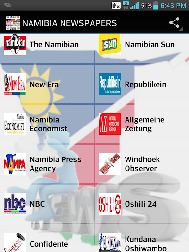 NAMIBIA NEWSPAPERS