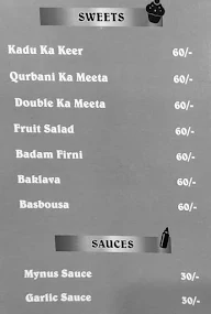 Saudi Arabian Restaurant menu 5