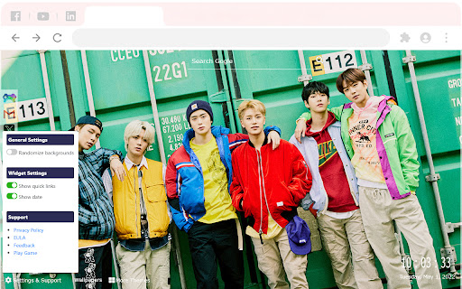 NCT New Tab Extension Wallpapers 2024