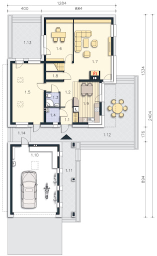 Quimper DCP314 - Rzut parteru