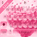 Cover Image of ดาวน์โหลด Live Pink Love Keyboard Theme 6.5.21.2019 APK