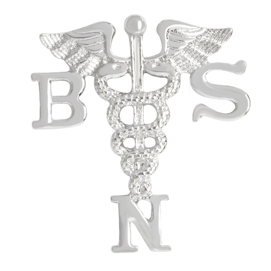 Verpleegster engelenvleugel legering broche, een stijlvol accessoire voor verpleegkundigen en medisch personeel, symbolisch en elegant.