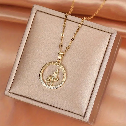 Title 1, Womens Versatile Clavicle Chain with Geometric...