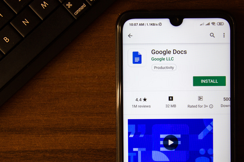 Google Docs di Playstore