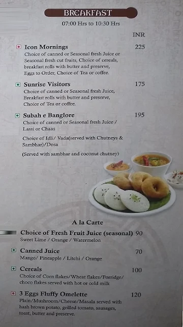Flavors of India menu 
