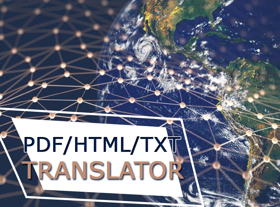 Instant Multilingual PDF/HTML/TXT Translator Preview image 1