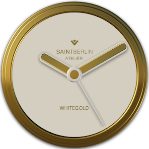 White Gold Clock Widget 3.00 Icon