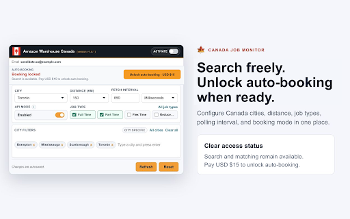 Warehouse Job Scheduler CA screenshot 1