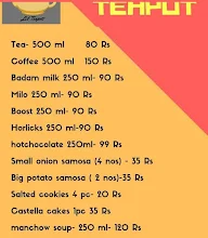 Lil Teapot menu 1