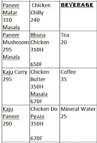 Hotel Sooryoday menu 3