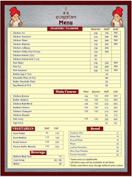 Tauji Chicken wale menu 1